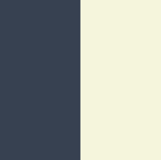 Dark Blue Gray & Cream